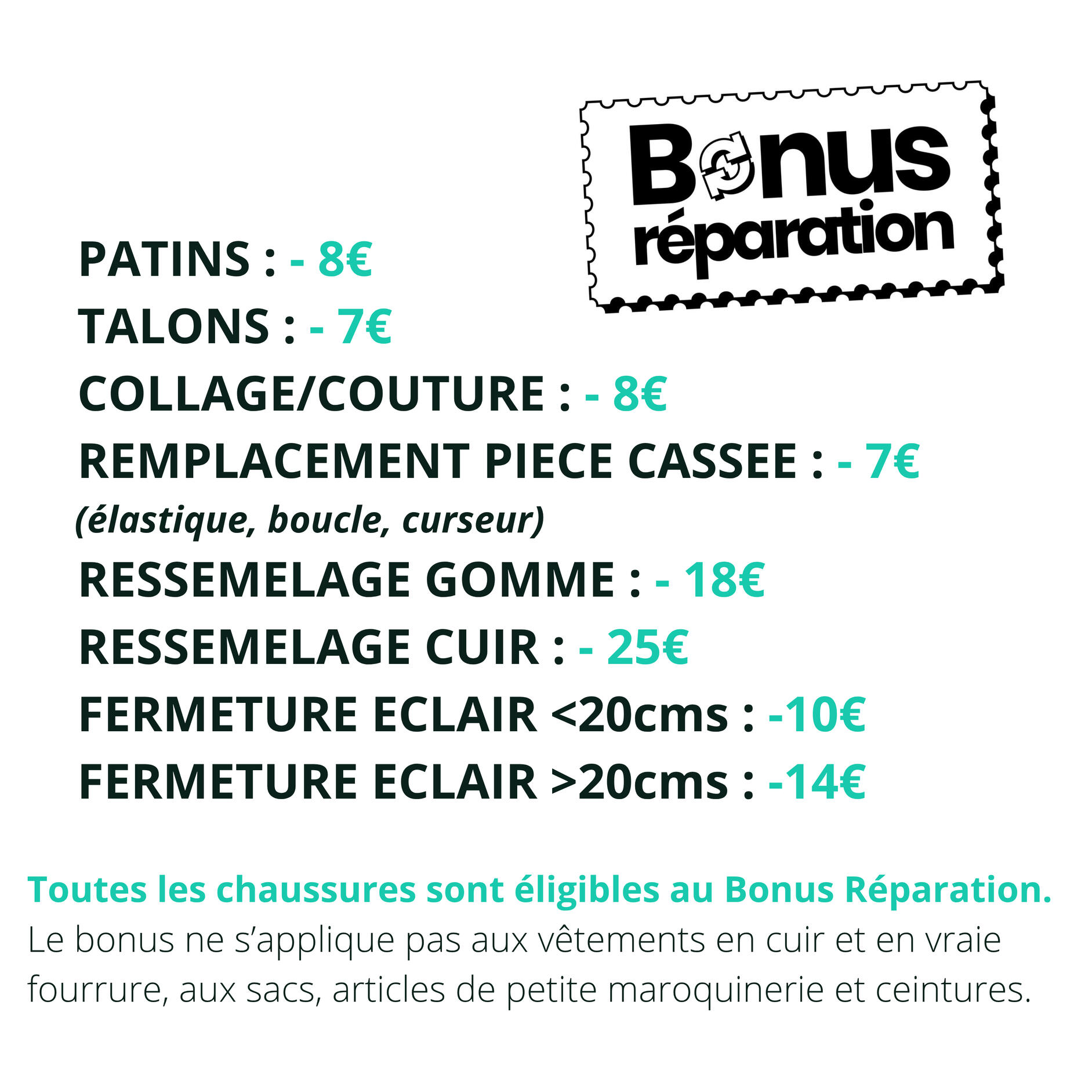 bonus réparation bonus réparation